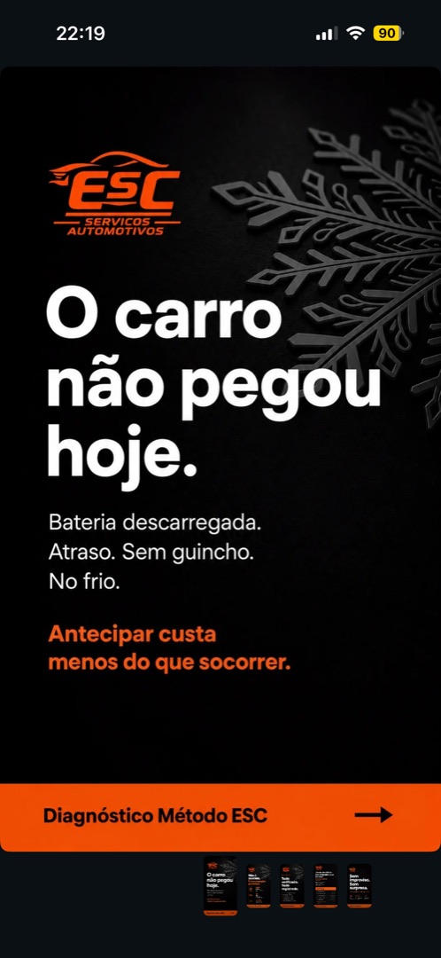 Postagem da ESC no Instagram